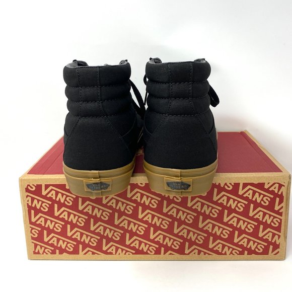 Vans SK8 HI Top Reissue Canvas Gum Black Sneakers Shoes Women's Size VN0A2XSBL0D - Picture 3 of 9